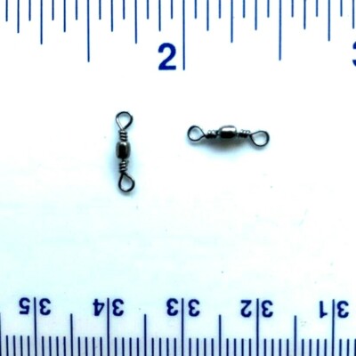 1000 GT Super Strong Black Barrel Fishing Swivels Size 20 (14# Test) - bulk