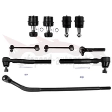 10pcs Drag Link Front Ball Joints Tie Rods Sway Bars For 2007-2017 Jeep Wrangler