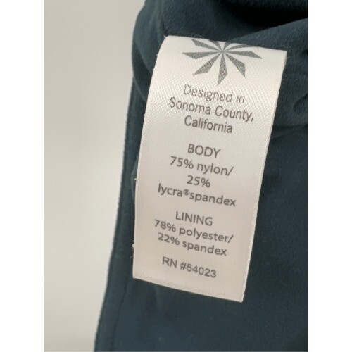Athleta Leggings Cobra Keyhole Leg Cutout Women Small Teal Green Ankle High Rise - Picture 12 of 14