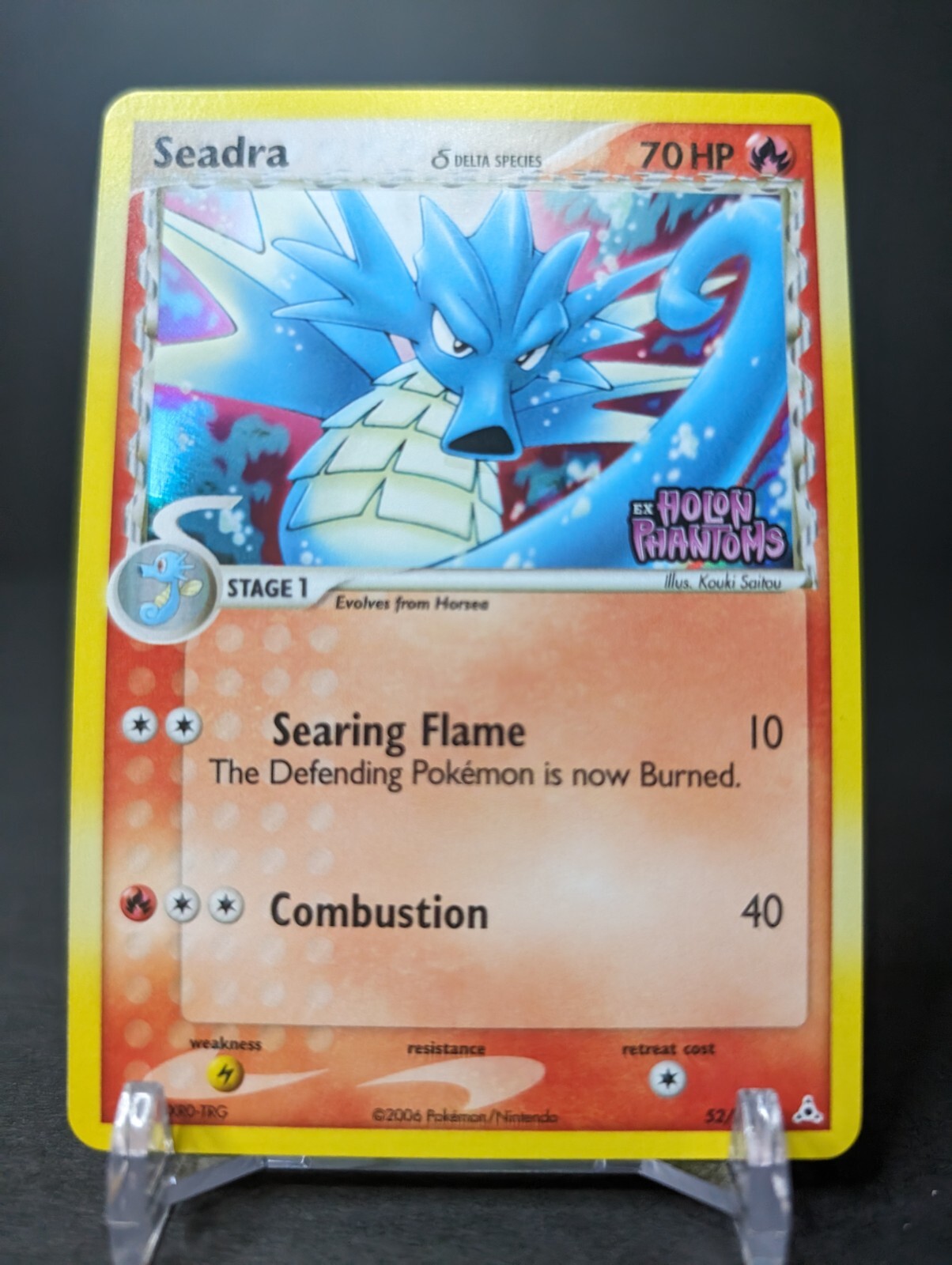 Seadra - 52/110 - EX Holon Phantoms - Reverse Stamped - Pokemon - NM+