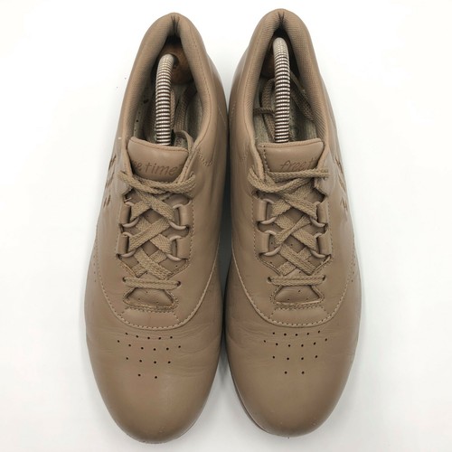 SAS Free Time Mocha Beige Leather Lace Up Oxford Comfort Flats Women Size 9.5 M - Picture 5 of 10