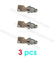 3 pcs Lock & Key #6324 For Dexter Washers/Dryers # 8650-012-003~~Free Shipping~~