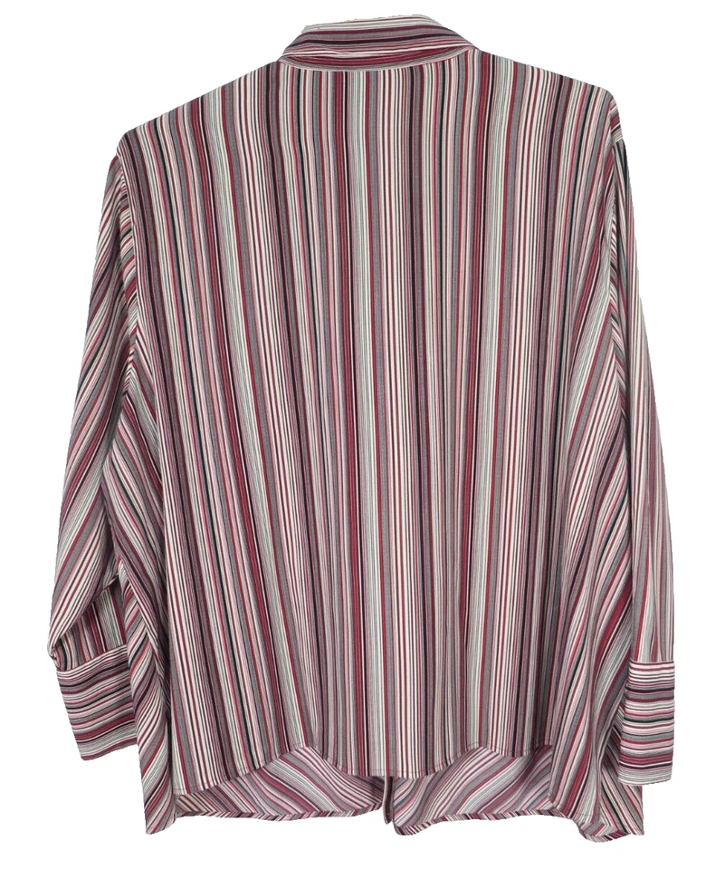 Blusa MAGGIE BARNES Mujer Resbaladiza 97% Poliéster Multicolor Rayas Plus 4X Foto 2 de 4