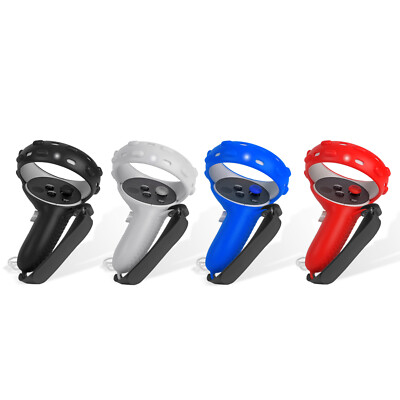 VR Controller Full Protection Touch Controller Grip Cover Compatible with Oculus Quest 2 Black Protective Ring Cover Silicone Handle Grip Cover 1Pair VR Controller Full Protection Touch Controller Grip Cover Compatible with Oculus Quest 2 Black Protective Ring Cover Silicone Handle Grip Cover 1Pair
