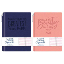 2020 Diary A6 Family Organiser Diary & Pen Flexi Cover Week To View Xmas Gift Ta