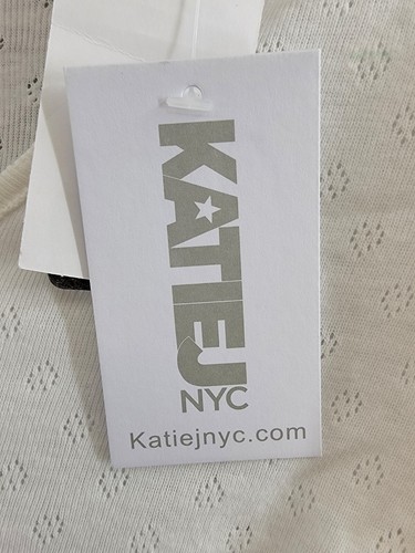 KatieJnyc Savanna Pointelle Cardigan Girls XL White Scoop Neck Button Front L/S - Picture 16 of 17