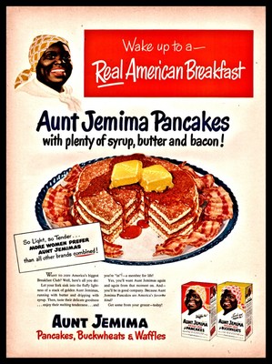 1950 Aunt Jemima Pancakes Vintage Food 50s Retro Kitchen Decor Ebay