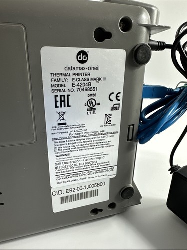 Datamax E-4204B E-Class Mark III Thermal Transfer Label Printer USB - Picture 11 of 14