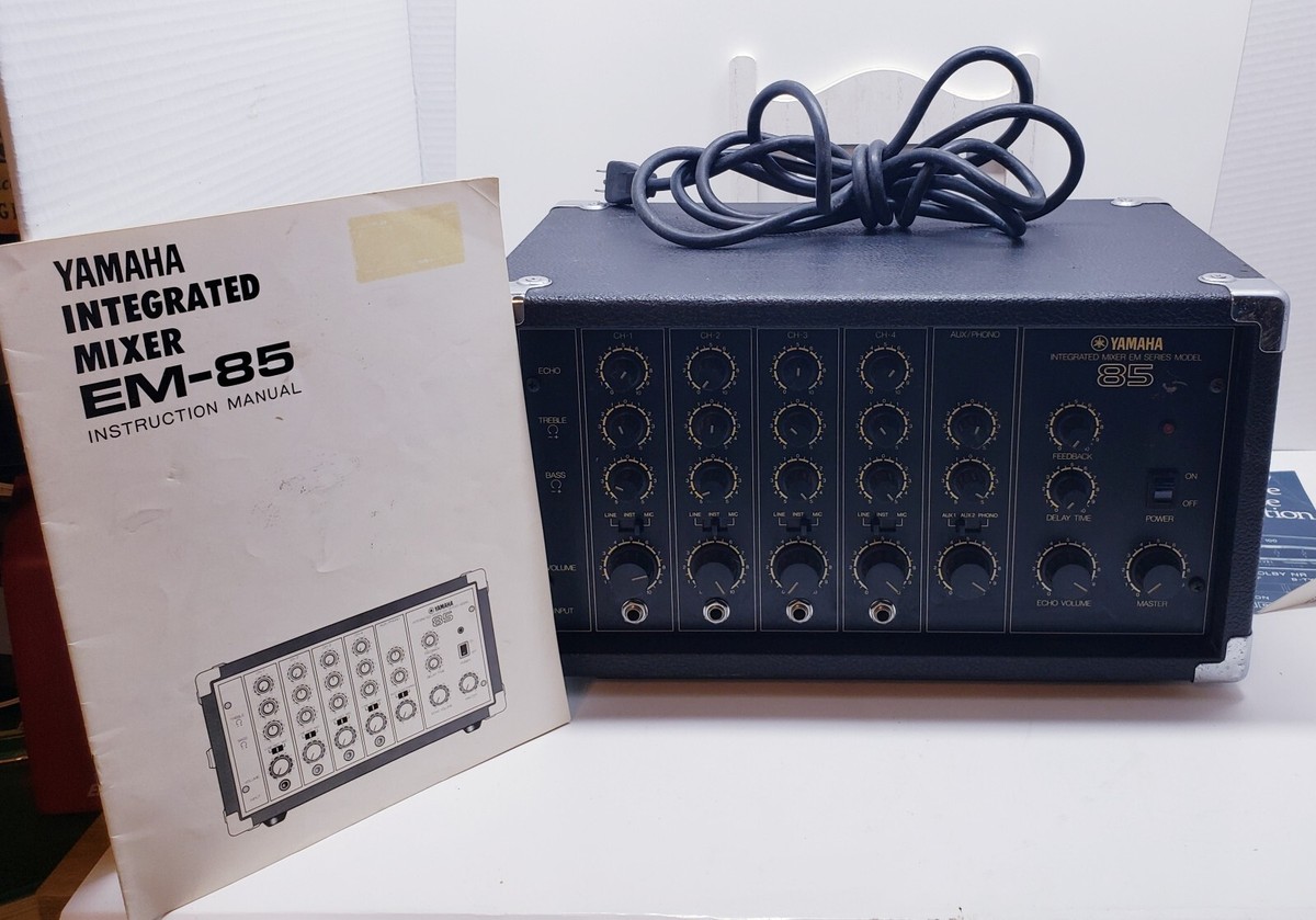 YAMAHA EM-85 パワードミキサー 通電確認のみ 本体のみ PAミキサー Vintage Yamaha Intergrated Mixer EM-85 Series | eBay