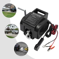 12V 2000LBS Electric Winch Portable Remote Control Trailer Winch for Boat Truck