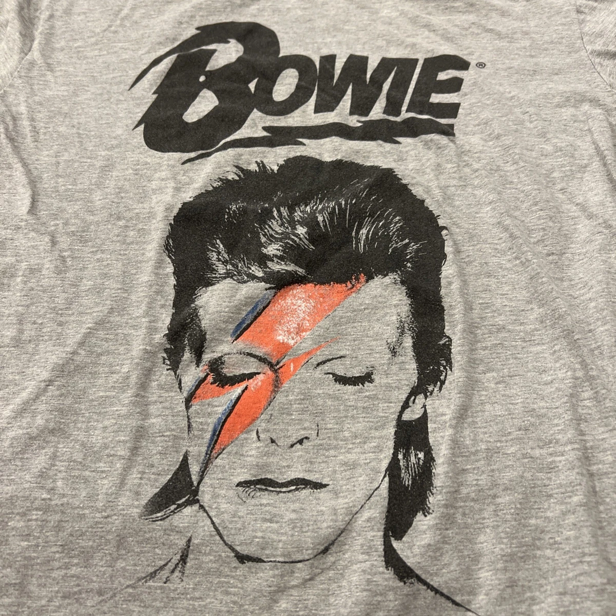 RARE NWOT Vintage David Bowie Tour Concert Shirt Medium Gray pre Nine Inch Nails