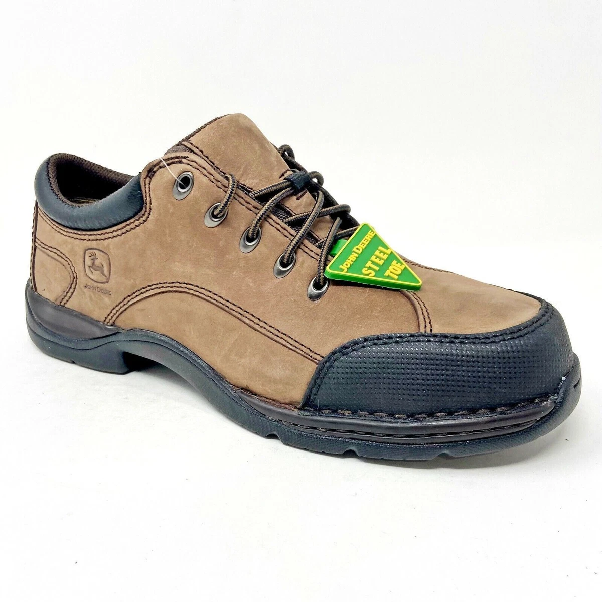 John Deere Boots LAD Brown Nubuck Oxford ESD ST Womens Size 10