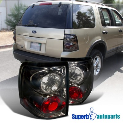 02 05 Ford Explorer 4dr Smoke Tinted Altezza Tail Lights Rear Lamp 2002 2005 Ford Explorer Replacement Tail Lamps Brake Lights Smoke