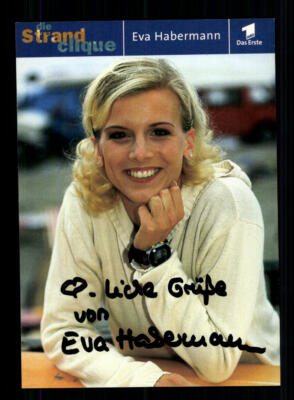 Eva Habermann The Beach Clique Autograph Card Original Signed + F 3521
