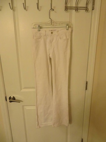 WOMENS J BRAND WHITE BOOT LEG STYLE #818 BOOTLEG JEANS 25 * - Picture 2 of 10