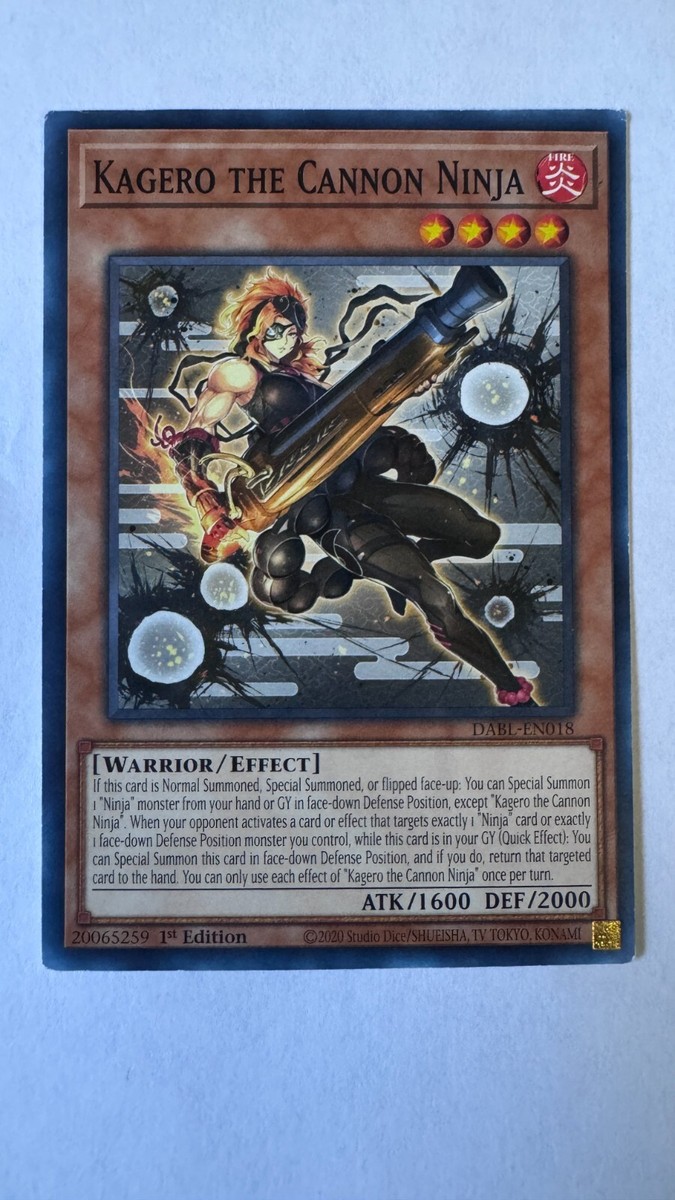 Kagero the Cannon Ninja - DABL-EN018 - Common - 1st Edition - NM