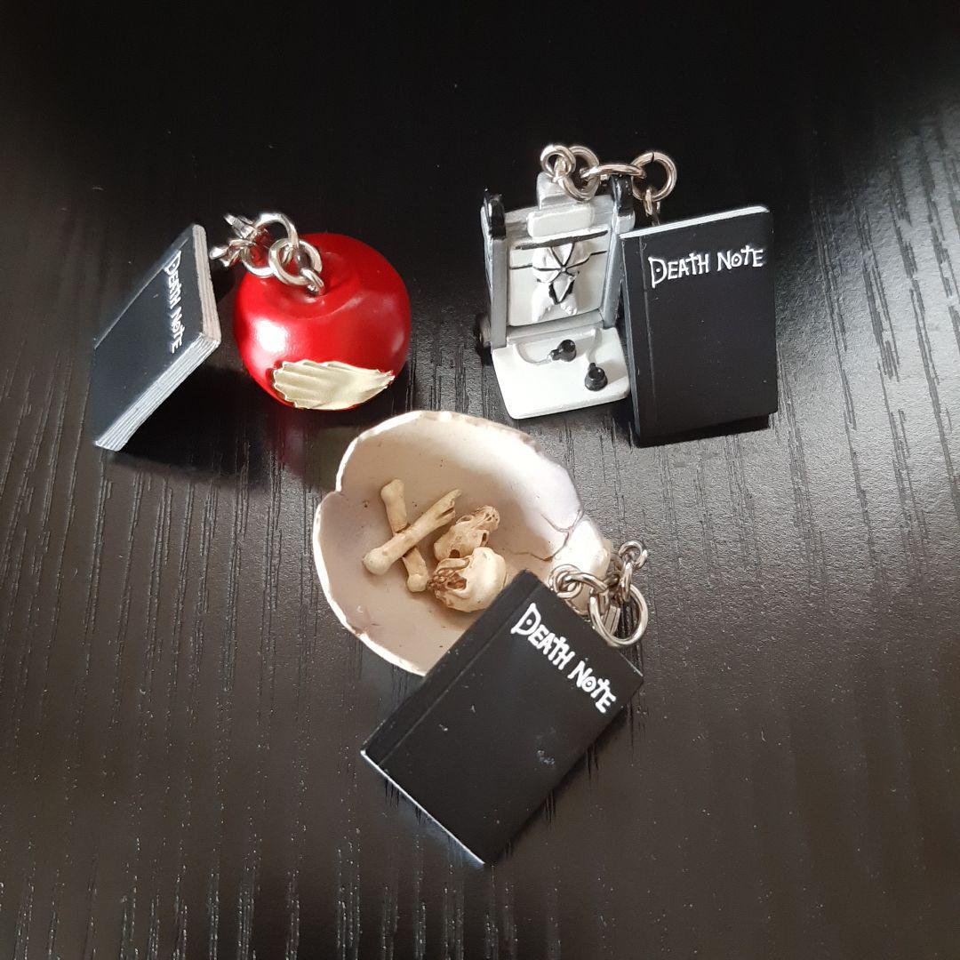 Set of 3 Death Note Charm Strap Apple Bone Skull Japan Anime
