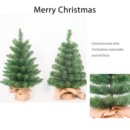 (60cm)60cm Mini Christmas Tree Ornaments PVC Artificial Christmas Tree With - Picture 9 of 12