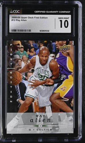 2008 Upper Deck First Edition #12 Ray Allen Against Kobe CGC 10 GEM MINT