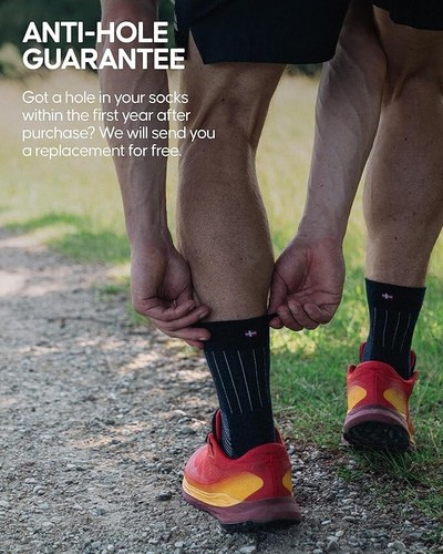 DANISH ENDURANCE Trail Running Socks Merino Wool Thermal Comfort UK 9-12 (012301 - Picture 5 of 5