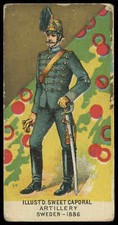 Kinney - 'Military Series (N224)' (1890) - #567 - Foreign Types - Sweden - Ar...