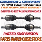 <!--F#f_0-->Pair Front CV Joint Drive Shaft For Toyota Hilux SR SR5 Vigo GGN25R KUN26R 05-15<!--F/-->