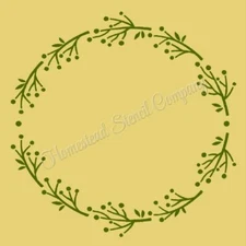REUSABLE STENCIL ITEM 9539 I 10"x10" Pip Berry wreath Stencil, DIY SIGN, 