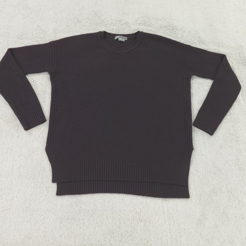 Vince Sweater Womens XS Purple Wool Yak Waffle Textured