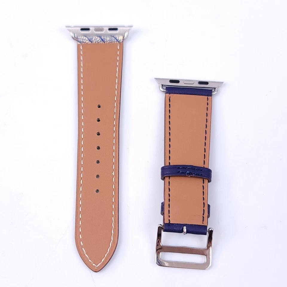 Correa de cuero 42 mm 44 mm para Apple Watch 6 5 4 3 2 cuerda única ancla ambiente marino Foto 2 de 4