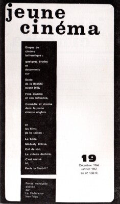 JUNGES KINO Nr. 19 - Britisches Kino - Dez 1966 - Jan 1967
