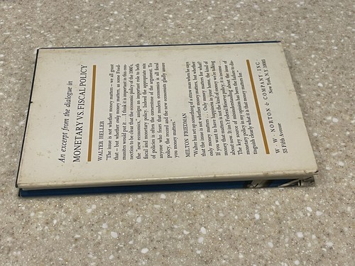 Monetary and Fiscal Policy by Milton Friedman True 1st/1st 1969 Hardcover RARE - Picture 10 of 10
