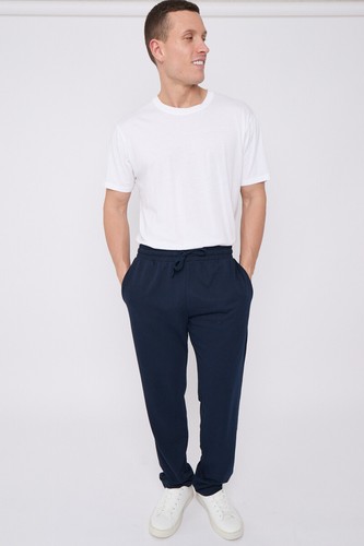 Ex M&S Mens Joggers Straight Jogging Bottoms Cotton Lounge Drawstring Pants - Picture 11 of 30