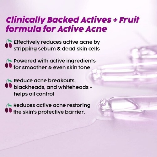 Plix The Plant Fix Jamun Active Acne Control Dewy Serum Active Acne - 30ml - Picture 3 of 9