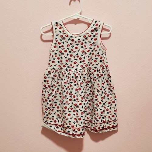 Cherry Flag Print Dress - Healthtex - 4T - Picture 3 of 4