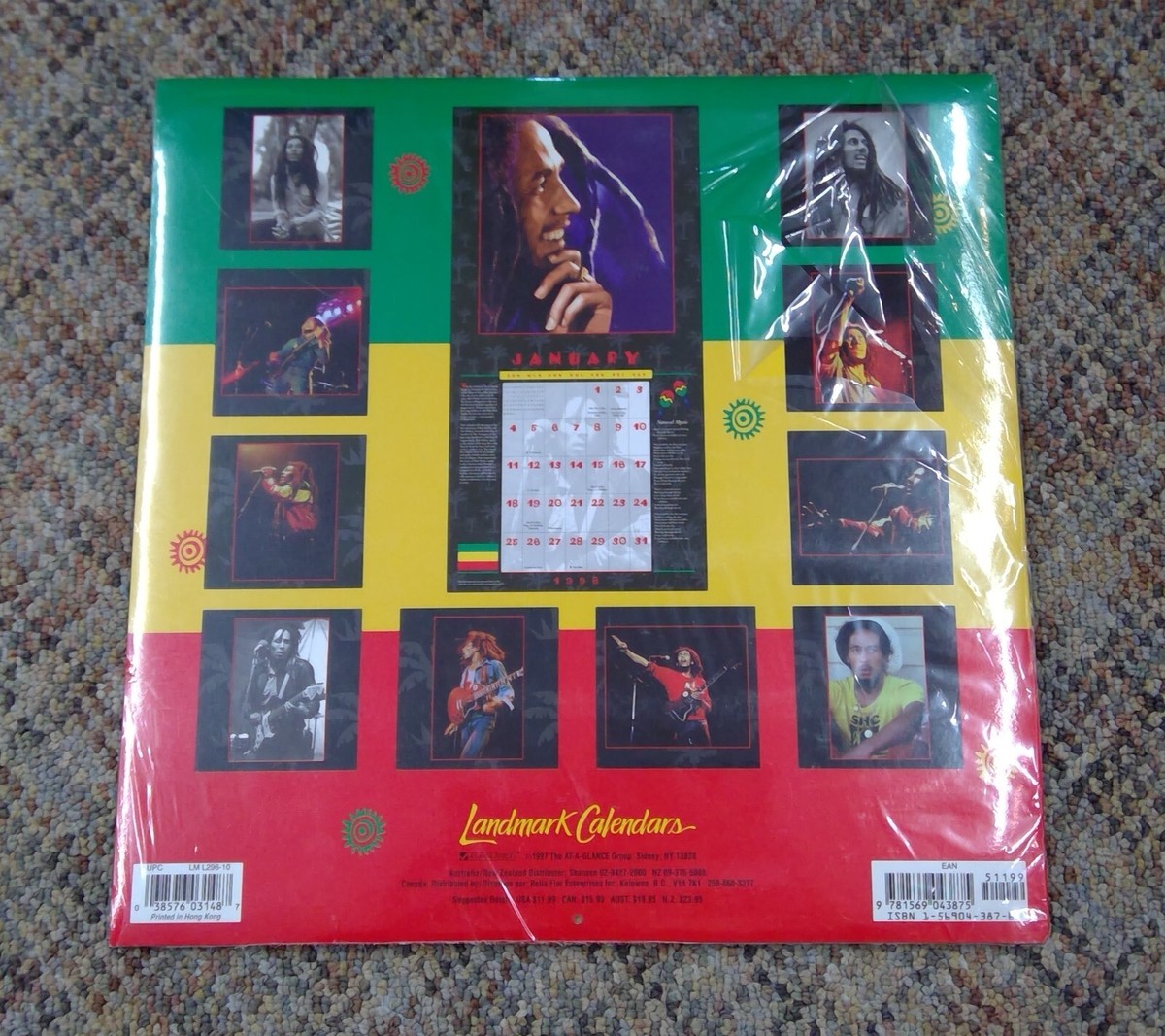 Bob Marley 1998 Calendar Sealed Partially Open Shrink | eBay