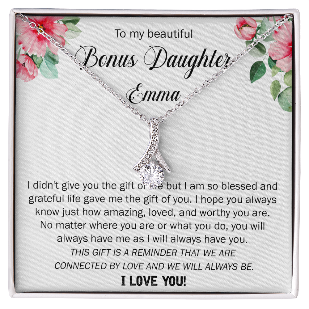 Bonus Daughter Birthday Gift Necklace - Thoughtful Present Idea