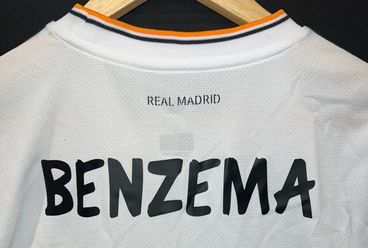 Karim Benzema Real Madrid Signed 2013-2014 Home Jersey Size