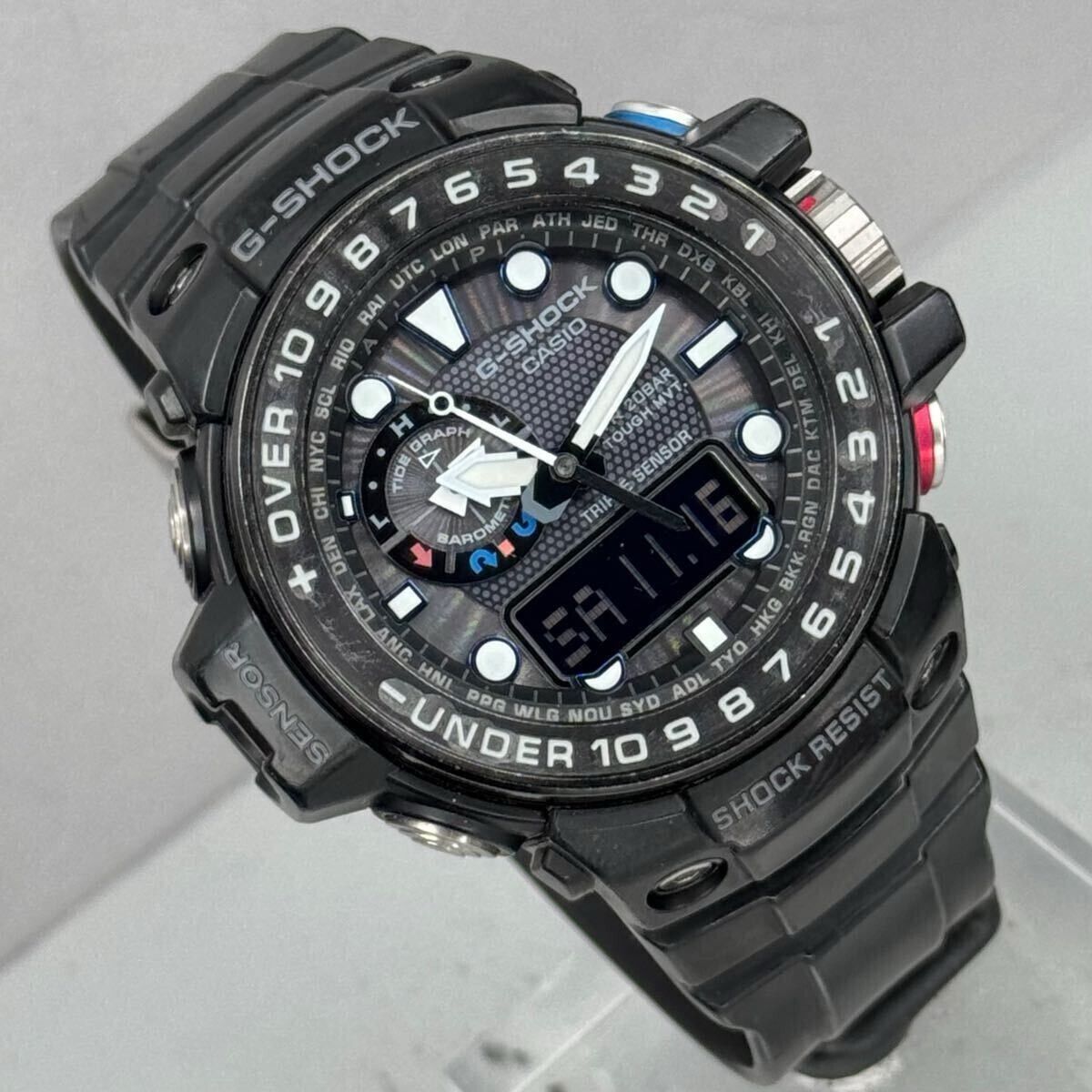 時計 CASIO GWN-1000B-1AJF CASIO G-SHOCK GWN-1000B-1AJF GULFMASTER Black Men's Watch