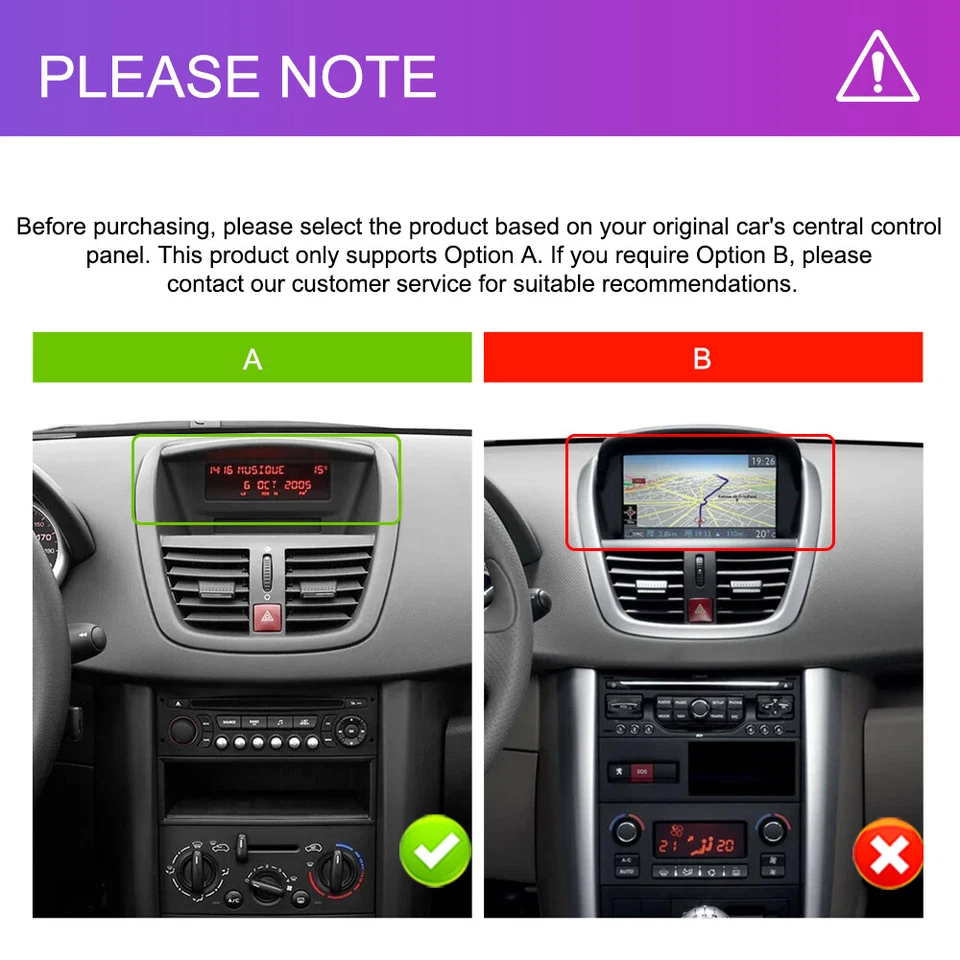 KAM+ 9" Android 13.0 Autoradio GPS Navi WIFI BT FM RDS Für Peugeot 207 2006-2015 - Bild 3 von 4