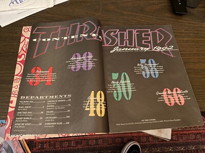 Thrasher magazine 1992 January スケートボード THRASHER SKATEBOARD MAGAZINE January 1992 Mike Cao Wade