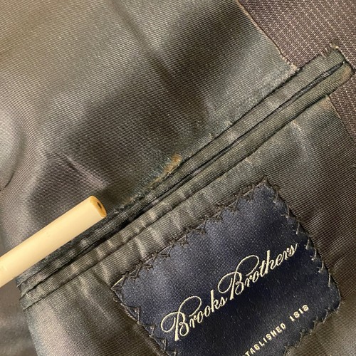 Brooks Brothers Wool Suit Set Jacket & Pants Men's Size 43 x 38x29 Pant Gray * - Picture 5 of 23