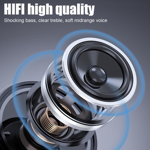 Wireless 5.3 Bluetooth Outdoor Bone Conduction Headphones Earbuds Sport Earbuds⭐ - Photo 10 sur 18