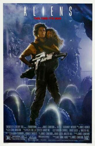 ALIENS Movie POSTER 27 x 40 Sigourney Weaver, Michael Biehn, B