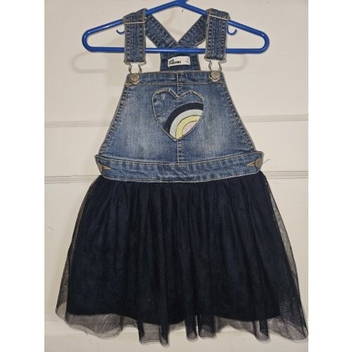 * EPIC THREADS Tutu Skirt Denim Jumper Girls Size 3T - Picture 1 of 6