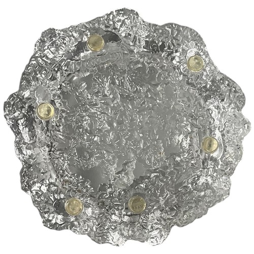 Vintage 1970s Iittala Finland Seita Tapio Wirkala Clear Frosted Iceberg Bowl 6" - Picture 8 of 10