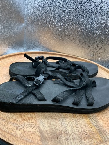 Sandalias The North Face Base Camp con tiras negras para mujer de cuero 9,5 ajustables - Imagen 2 de 6