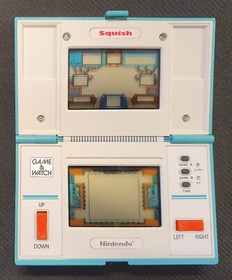 Nintendo Game & Watch Multi Screen Action 1986 Squish Game Play Console