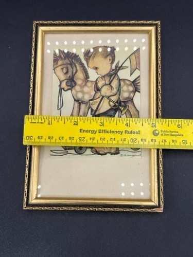 Set of 2 Signed Vintage Hummel Boy and Girl Picture Prints Framed Art - Picture 8 of 8
