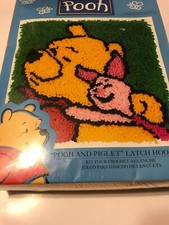 Disney Winnie the Pooh Piglet Latch Hook Kit by Caron International New Sealed