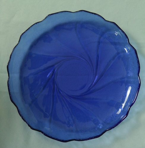 Arcopal ARP16 COLBALT BLUE SWIRL SALAD PLATE 7-1/2" (1 of 4 available) - Picture 2 of 4